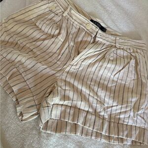 Lauren Ralph Lauren Cream and Black Bermuda Shorts